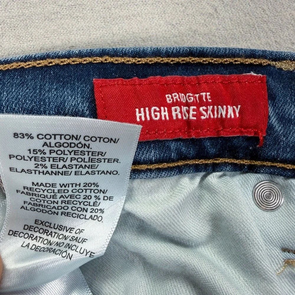 Lucky‎ Brand Bridgette Jeans Womens 10/30 Good Blue Distressed High Rise Skinny